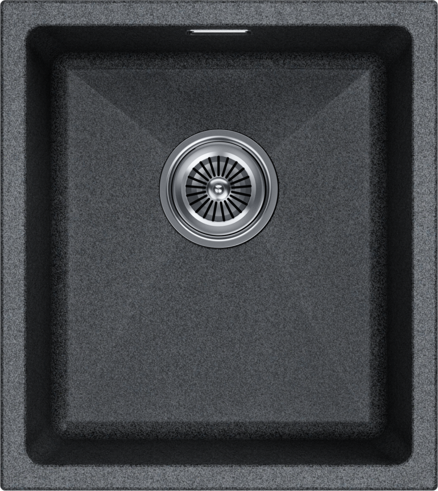 Мойка LUMI 41UNI, IT-GRANIT, LU41-DG, графит, 410х460, Paulmark