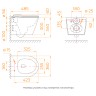 Унитаз подвесной RGW SW-52