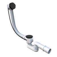 Слив-перелив, полуавтомат OTTIMO 60 см, Чёрный матовый