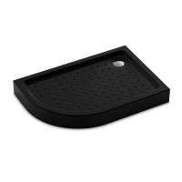 Душевой поддон Veconi Tezeo acrylic TZ-55RB, 1000x800x150, акрил, черный