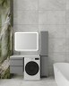 Тумба подвесная STYLE LINE "Даллас 110" Люкс Плюс серая под раковину ESTETUS Даллас 1100*480 левый