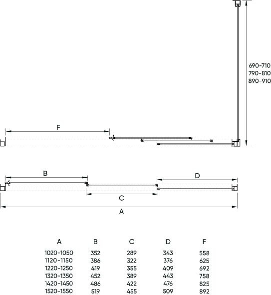 Душевой угол Veconi Rovigo RV-031, 1100х700х1950, хром, стекло прозрачное
