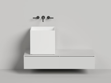 Раковина накладная ARMONIA SQUARE 03 450х450х450 S-Sense Глянцевое
