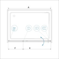 Душевая дверь RGW SV-03 (Прозрачное, 900)