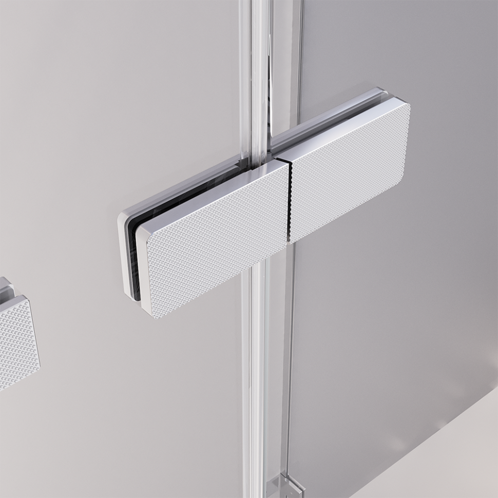 Душевой угол распашной Veconi Premium Alassio SP CH, 1300х900x2000, хром, стекло прозрачное осветленное