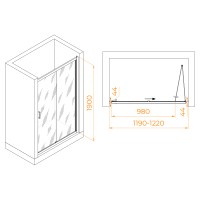 Душевая дверь RGW PA-21 (1200)