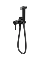 Смеситель с гигиеническим душем MILLEAU Tissage ML12056BK-GB с монтажным блоком (встройка), Черный глянец