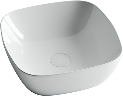 Умывальник чаша накладная квадратная Element 400x400x140мм