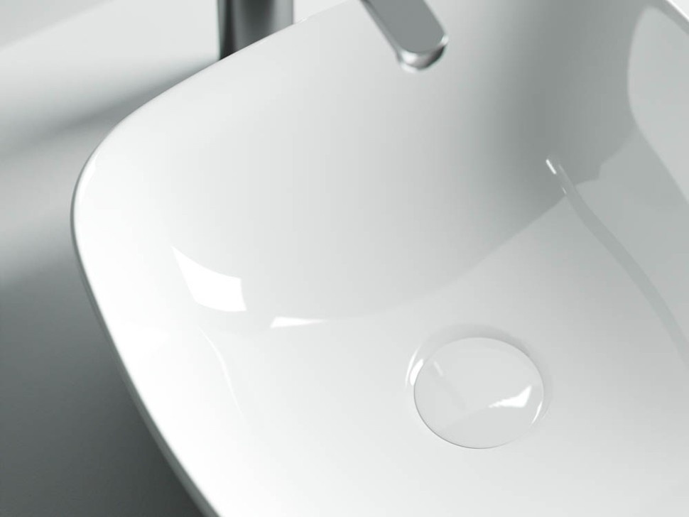 Умывальник чаша накладная квадратная Element 400x400x140мм