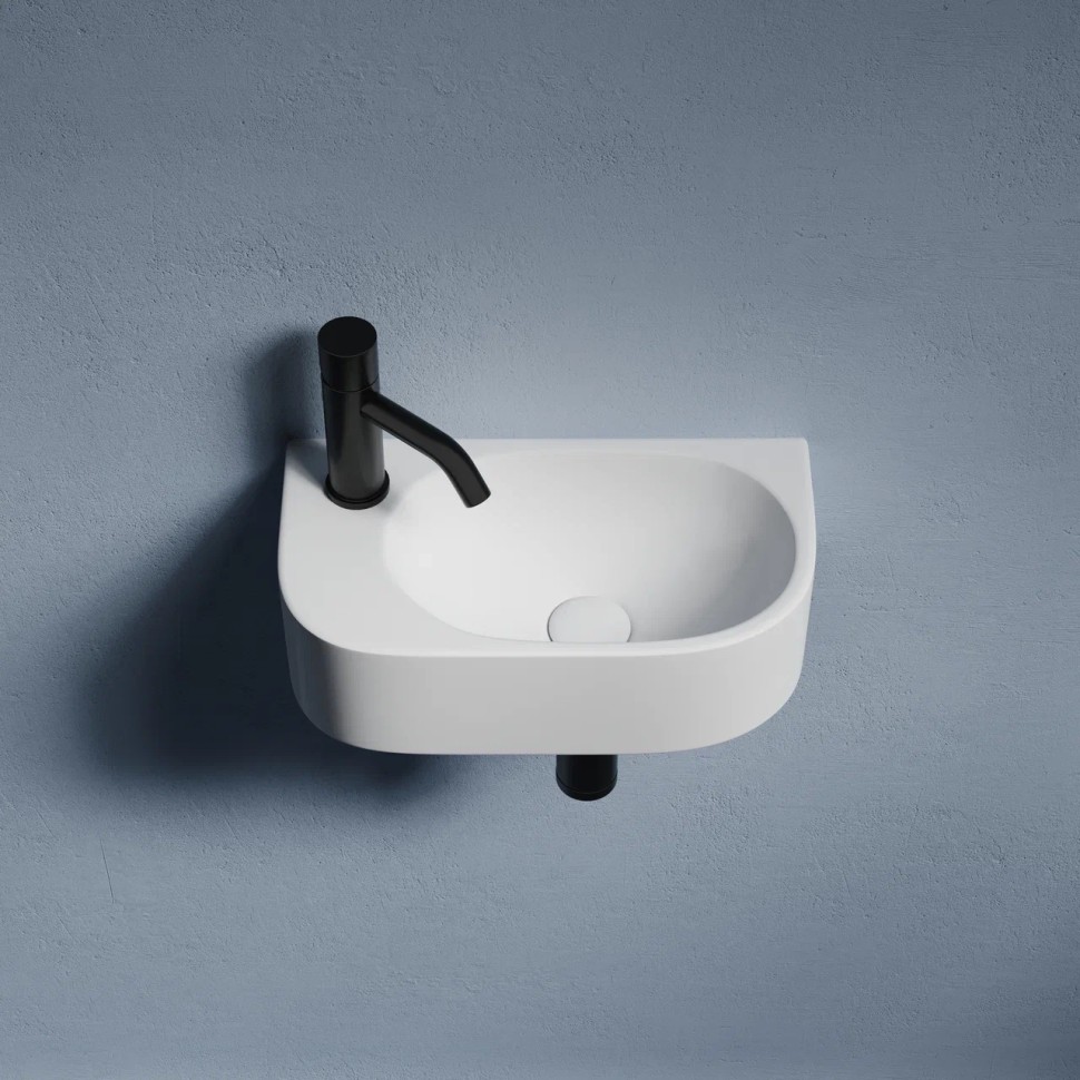 Умывальник подвесной прямоугольный (чаша справа, отверстие под смеситель слева) Element 409x224x110мм