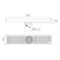 Душевой лоток ABBER AD79B300 хром