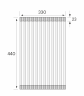 Ролл-мат EXTRA, R440-LG, светлое золото, 330х440мм, Paulmark