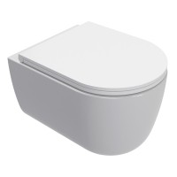 AQM2013PRO Унитаз подвесной сиденье SoftClose, технология смыва Invisible, скрыт крепеж. 490х360х380