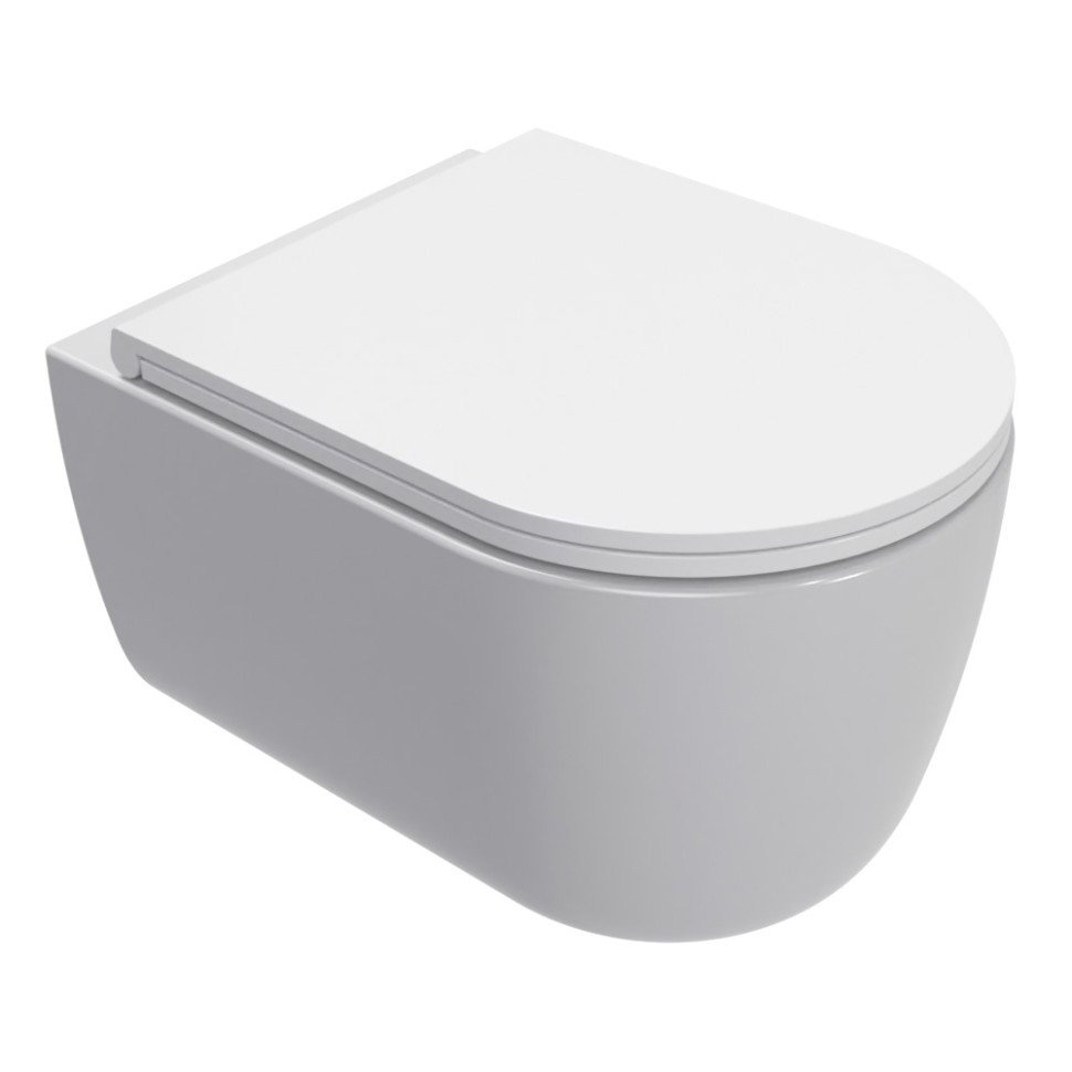 AQM2013PRO Унитаз подвесной сиденье SoftClose, технология смыва Invisible, скрыт крепеж. 490х360х380