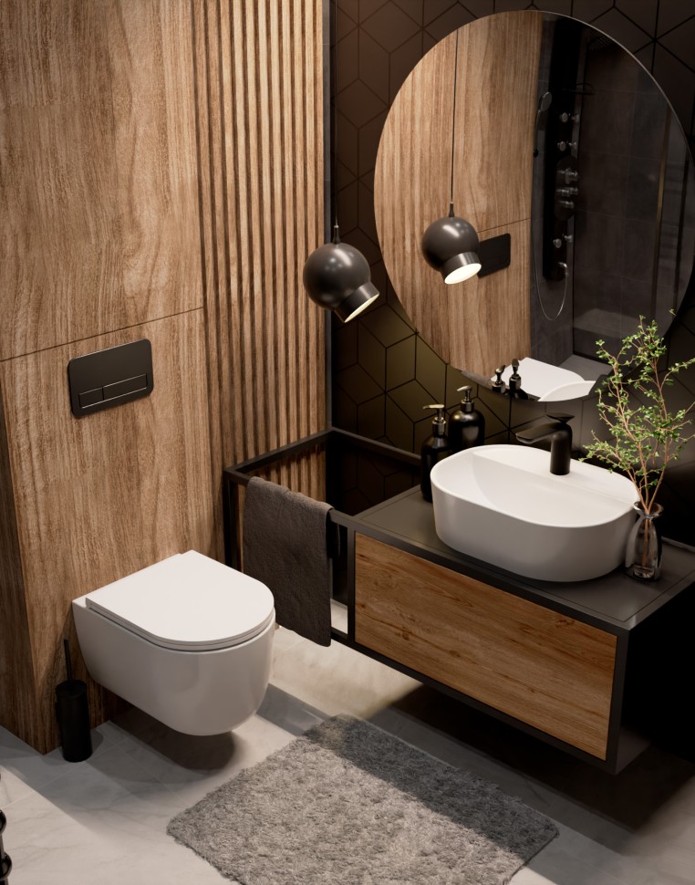 AQM2013PRO Унитаз подвесной сиденье SoftClose, технология смыва Invisible, скрыт крепеж. 490х360х380