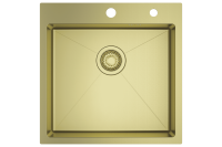 Мойка - профессиональная ручная работа Raglo, сатин золото