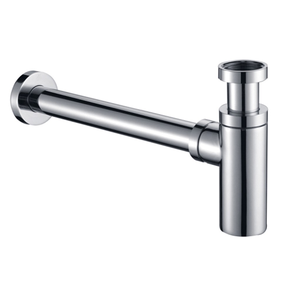 AQM7010CR Сифон для раковины латунный, Хром