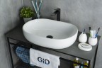 Раковина Gid N9026a 51112 накладная белая 60x40x15