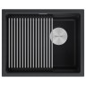 Мойка LUMI-PRO 55 UNI, IT-GRANIT, LU-PRO 55-BLM, черный, 550х450, Paulmark