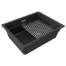 Мойка LUMI-PRO 55 UNI, IT-GRANIT, LU-PRO 55-BLM, черный, 550х450, Paulmark