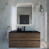 База под раковину Vincea  Luka 1000 подвесная, 2 выкатных ящика soft-close, C.Oak