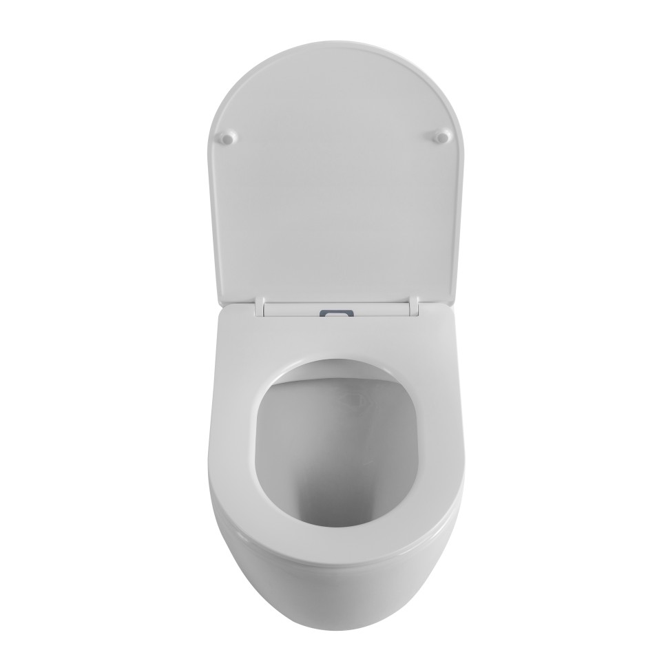 Унитаз приставной безободковый с сиденьем BelBagno BB2141CBR/SC