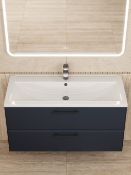 Раковина для ванной Uperwood Foster 100 см, белая глянцевая