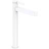 Смеситель Hansgrohe Finoris для раковины, 1 отверстие, со сливным клапаном Рush-Ореn, цвет: белый матовый 76070700
