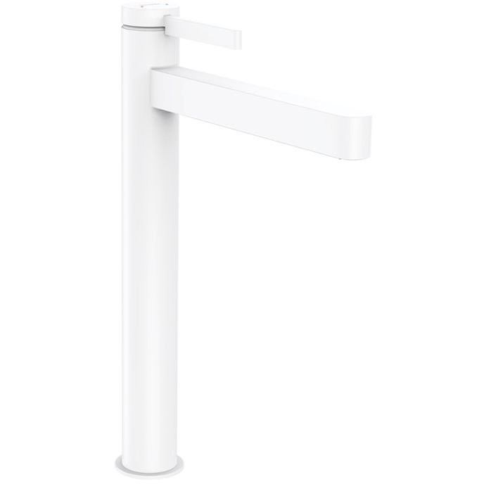 Смеситель Hansgrohe Finoris для раковины, 1 отверстие, со сливным клапаном Рush-Ореn, цвет: белый матовый 76070700
