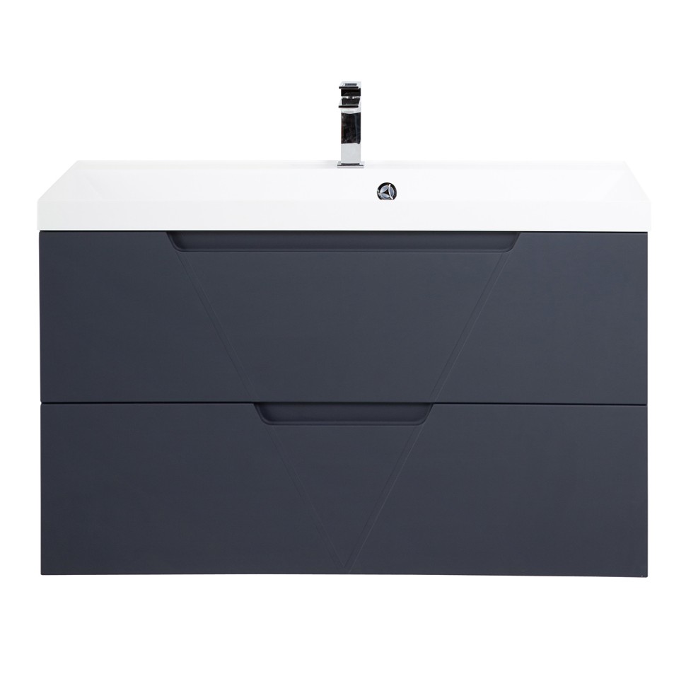 База под раковину подвесная BelBagno VITTORIA-1000-2C-SO-GO-P Grigio Opaco