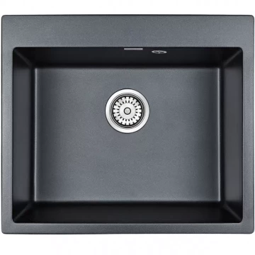 Мойка KANTE 60, IT-GRANIT, PM106052-AN, антрацит, 600х520 мм, Paulmark