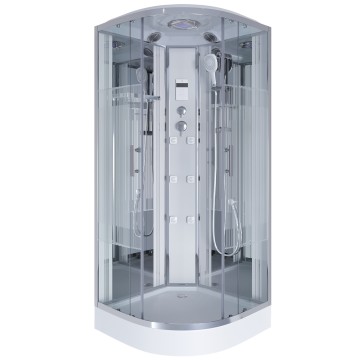 Душевая кабина Niagara Ultra NG-701-01 (90х90х220) низкий поддон(16см),стекло прозрачное с рисунком,4 места
