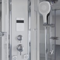 Душевая кабина Niagara Ultra NG-701-01 (90х90х220) низкий поддон(16см),стекло прозрачное с рисунком,4 места