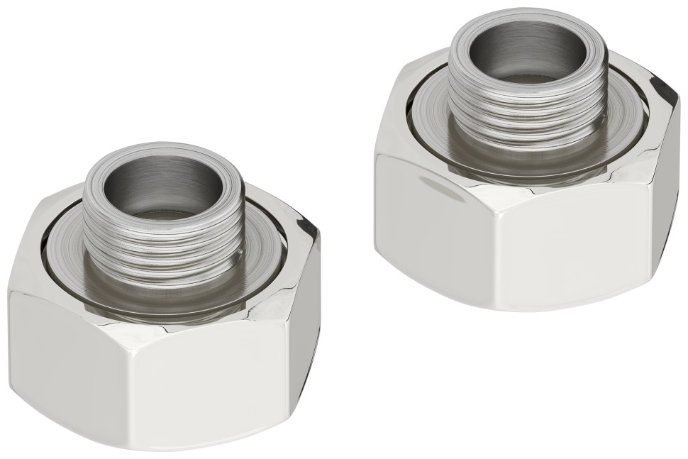 Комплект фитингов прямой (G 1" НГ х G 1/2" НР) / 2 шт.