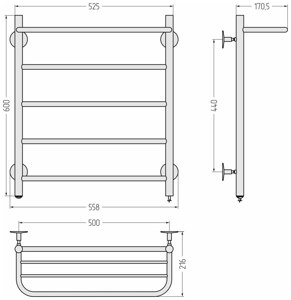 Формат 30 П 600х500 (Полка + 4) П16
