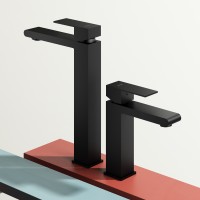 Смеситель Splenka высокий для умывальника S224.15.06 Черный