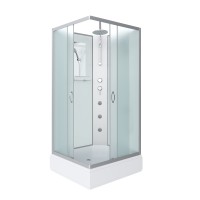 Душевая кабина Niagara Classic NG-33984-14QBKTG (90х80х210) средний поддон(26см),стекло матовое,4 места