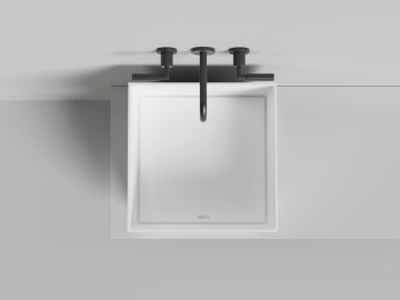 Раковина накладная ARMONIA SQUARE 03 450х450х450 S-Stone Матовое