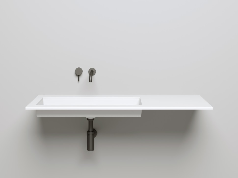 Раковина встраиваемая MAREA 10  в цвете по RAL 747х400х130 S-Stone Матовое