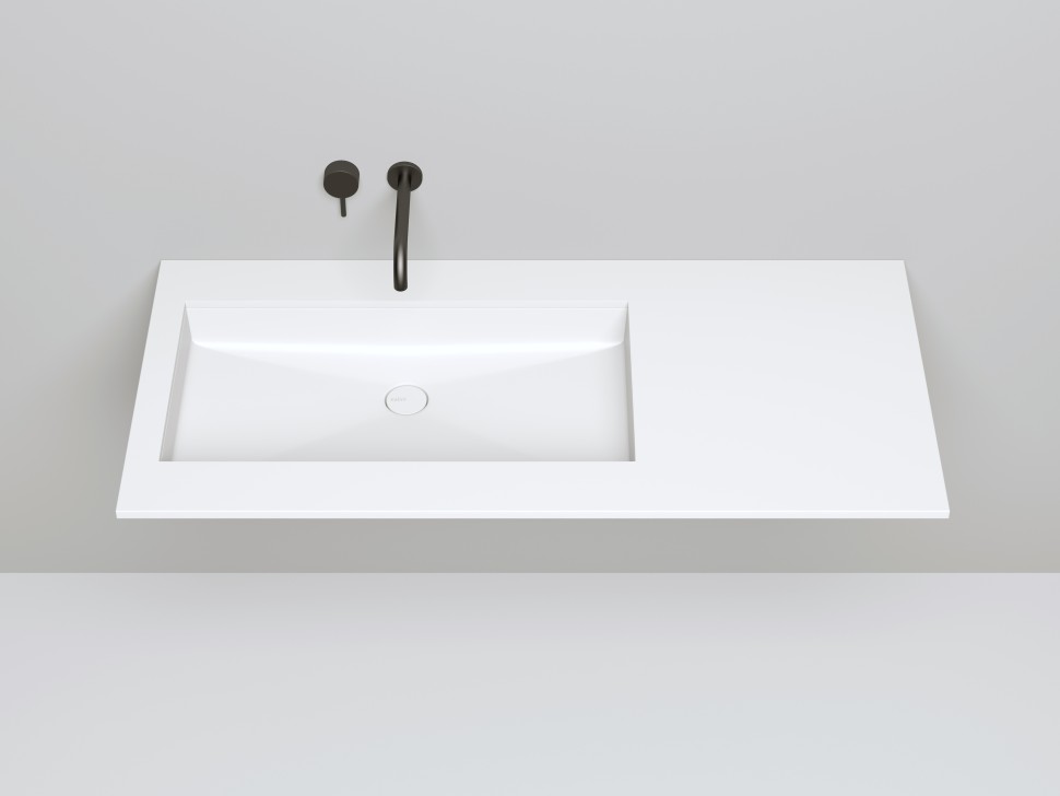 Раковина встраиваемая MAREA 10  в цвете по RAL 747х400х130 S-Stone Матовое