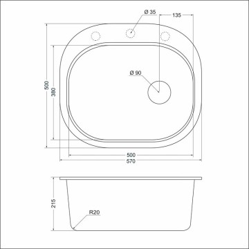 Мойка EMAR EMQ-1570.С EMQ-1570.C Агат