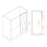 Душевая перегородка RGW WA-033 (Прозрачное, 800)