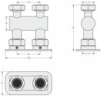 Модуль прямой EU50 (2 х НГ G 3/4" / 2 х НГ G 3/4")