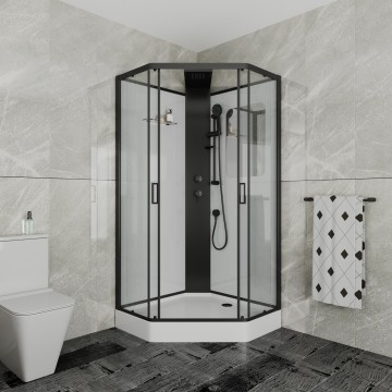 Душевая кабина Grossman Elegans GR251D (90х90х217) дверь раздвижная,5 мест