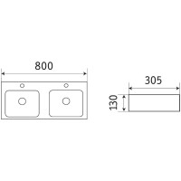 Раковина Ceramalux подвесная 78694 цвет белый