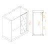 Душевая перегородка RGW WA-034 (Прозрачное, 800)