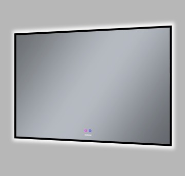 Зеркало PRAGMA-норма BLACK (1000*800*45) LED с сенсорным выключателем и подогревом