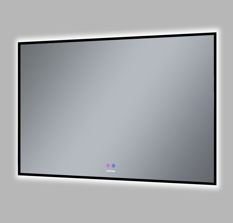 Зеркало PRAGMA-норма BLACK (1000*800*45) LED с сенсорным выключателем и подогревом