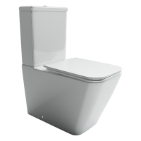 Бачок для унитаза CUBIC Rimless, двойной смыв 3/6 арматура Ceramicanova