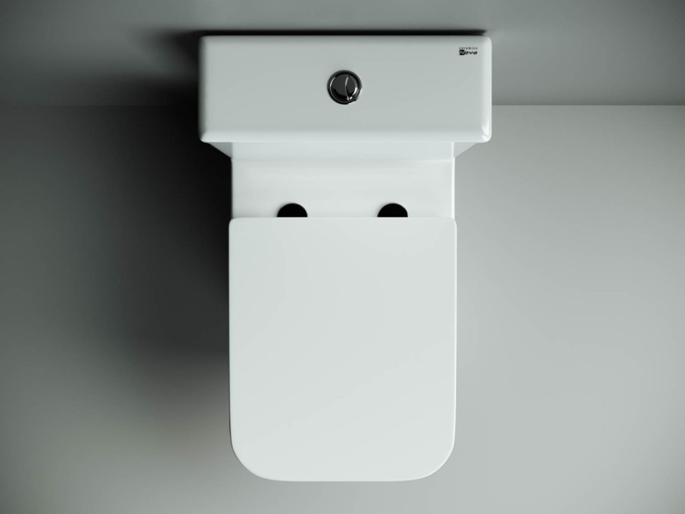 Бачок для унитаза CUBIC Rimless, двойной смыв 3/6 арматура Ceramicanova